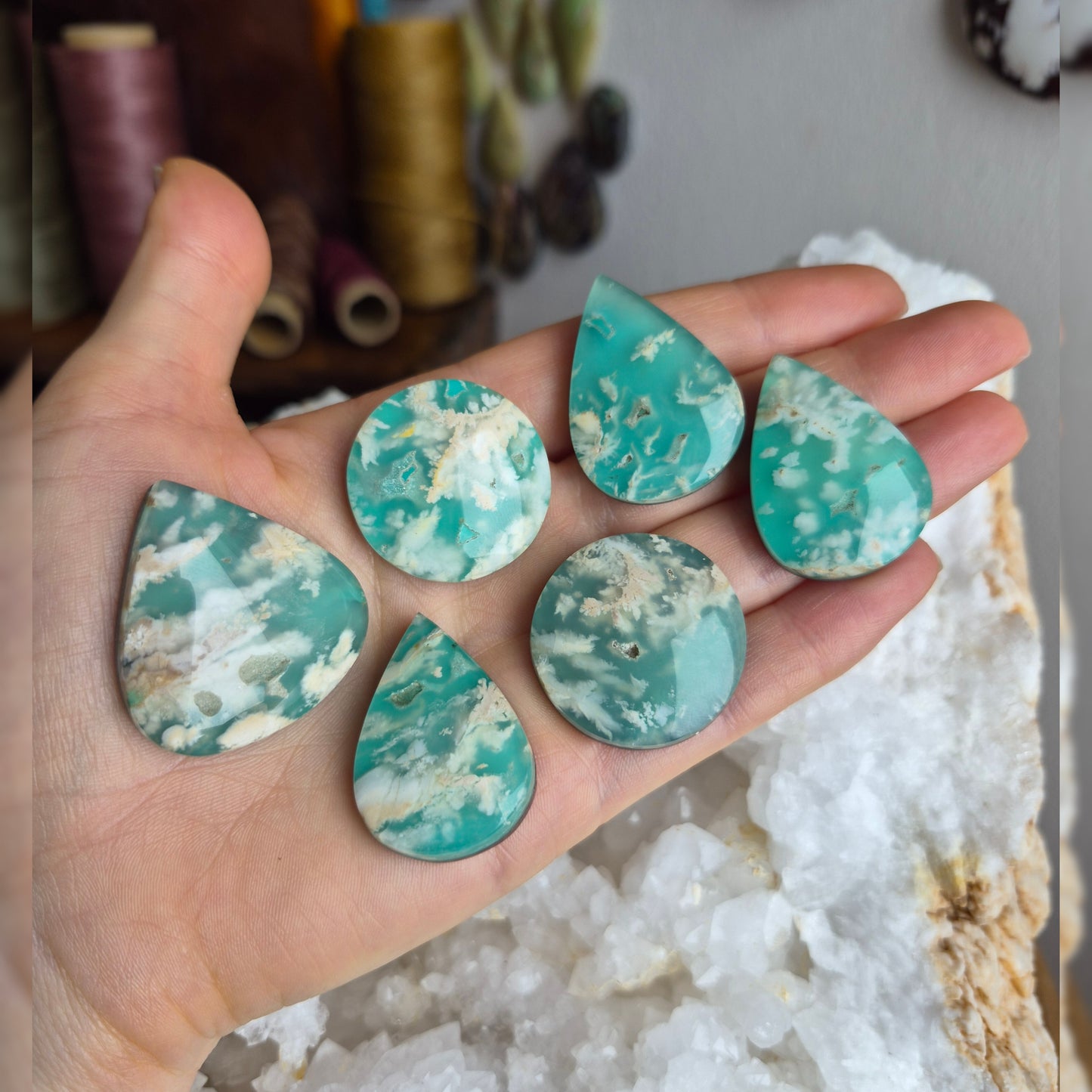 Plumme Agate Doublets