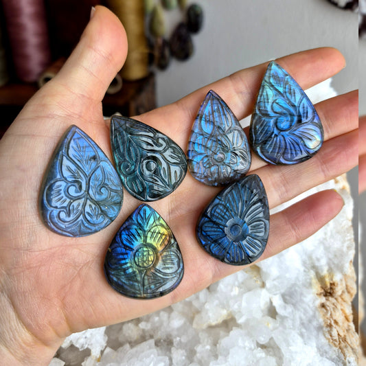 Labradorite Carved