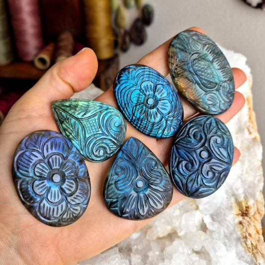 Labradorite Carved Large