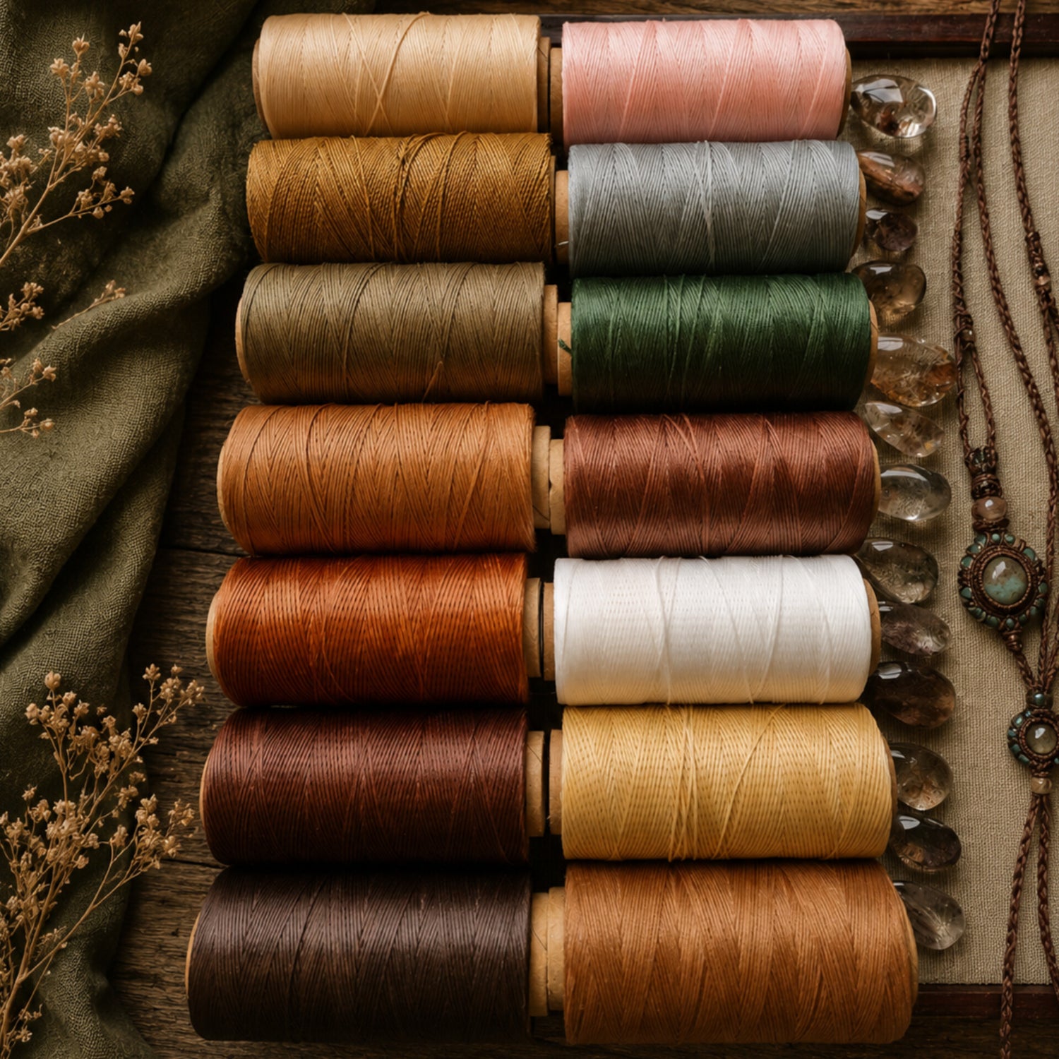 Waxed Polyester Thread