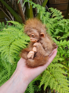 Hand Sculpted Baby Monkey Art Doll