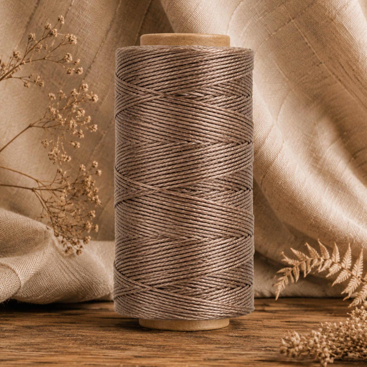 Waxed Polyester Thread Flaxseed