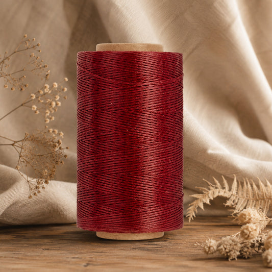 Waxed Polyester Thread Crimson Red