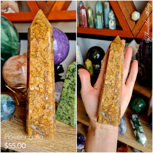 Yellow Flower Agate 153mm
