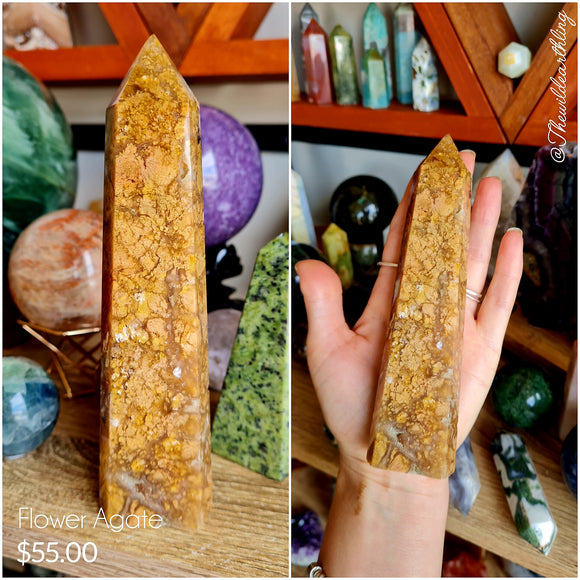 Yellow Flower Agate 153mm