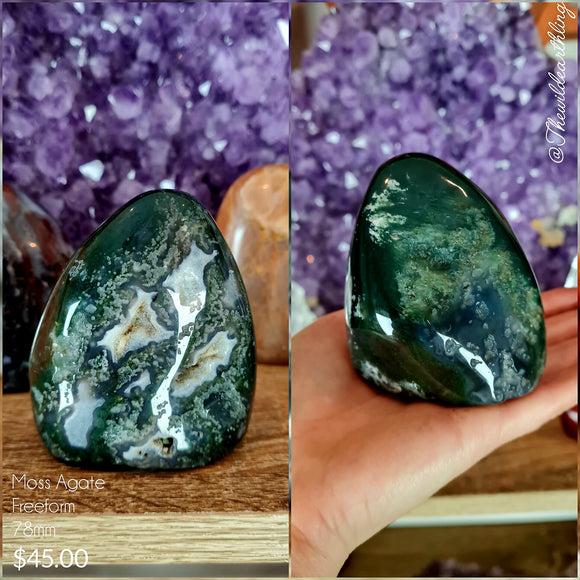 Moss Agate Freeform 78mm