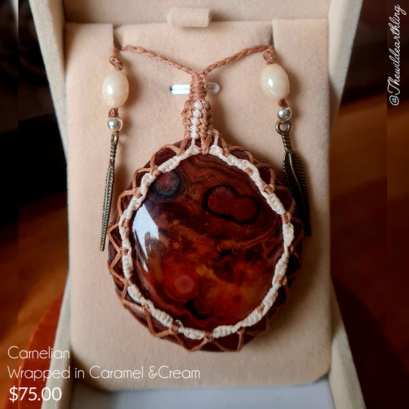 Customized Carnelian necklace for melissa