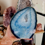 Blue Agate Geode Slab