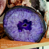 Purple Agate Geode Slab