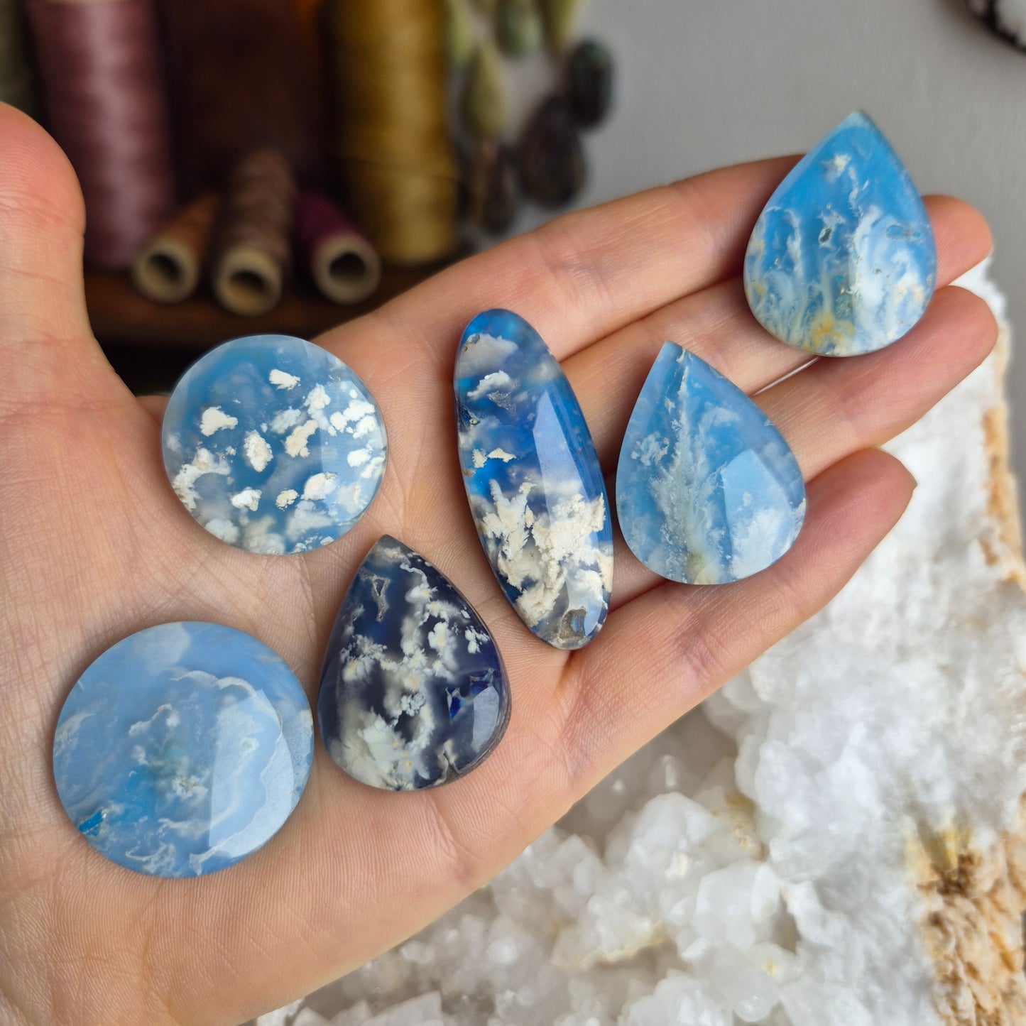 Plumme Agate Doublets