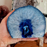 Blue Agate Geode Slab