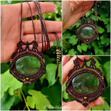 Green Fluorite Wrapped in Dark Mocca