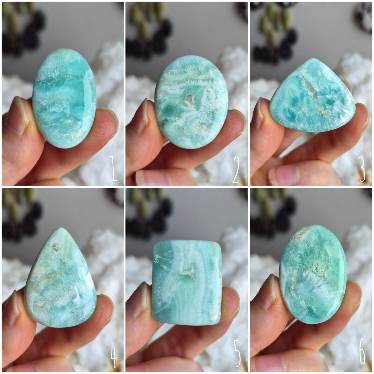 Aragonite - Blue