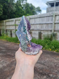 Amethyst Flower with Selenite Slab