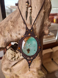 Chrysoprase Wrapped in Dark Mocca