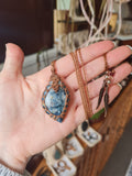 Blue Azurite Wrapped in Caramel