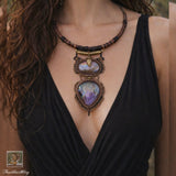 Pink & Purple Labradorite Choker