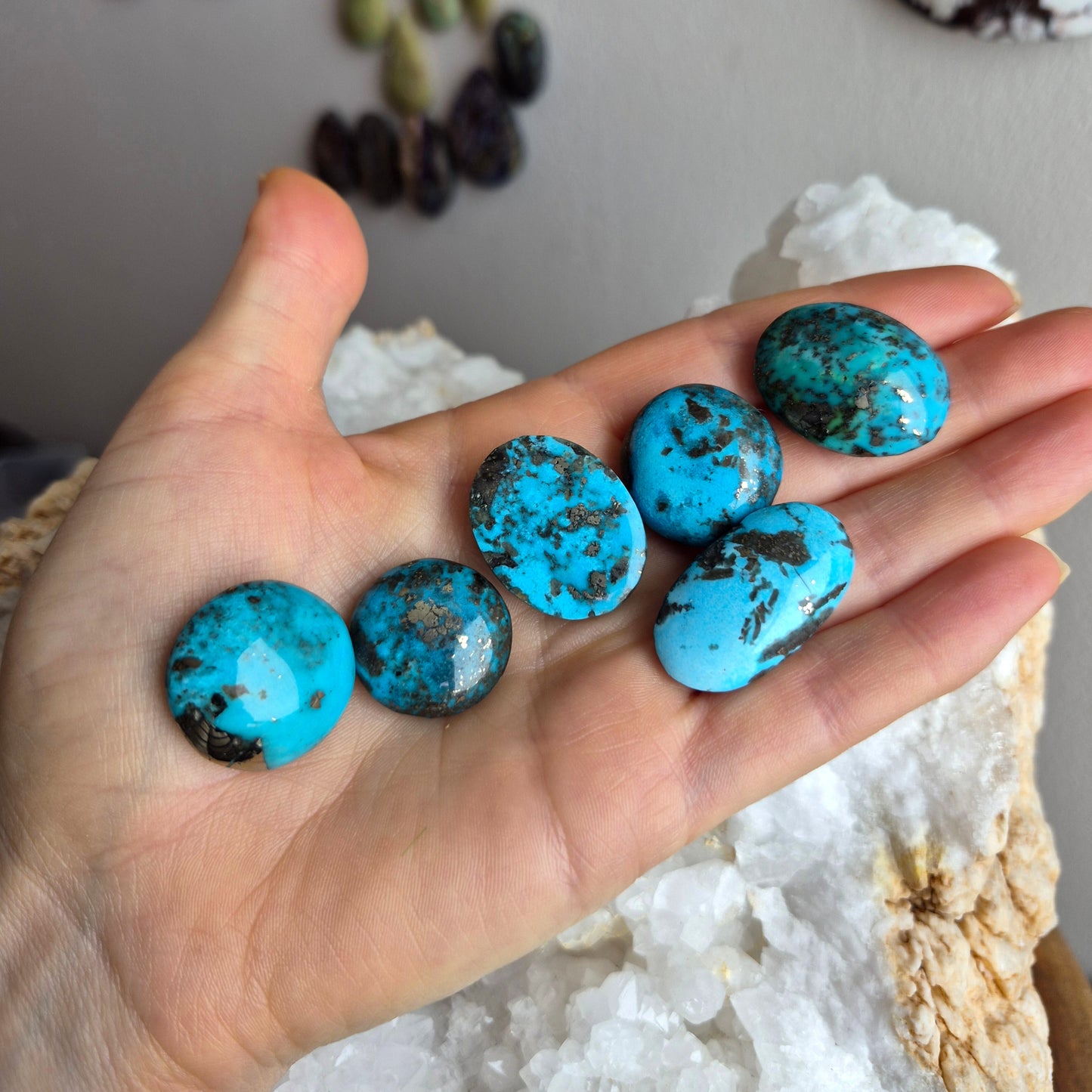 Turquoise with Pyrite