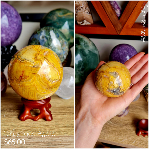 Crazy Lace Agate 60mm