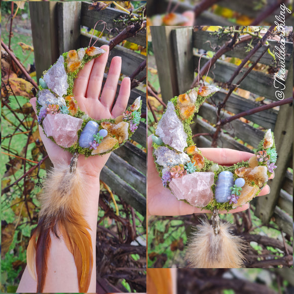Rose Quartz & Citrine Moon