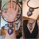 Pink & Purple Labradorite Choker