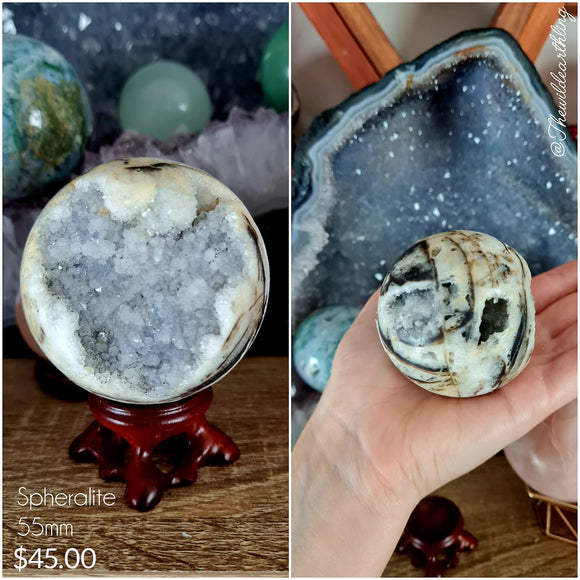 Spheralite Druzy Sphere 55mm