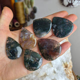 Moss Agate Teardrop