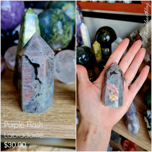 Purple Flash Labradorite 70mm