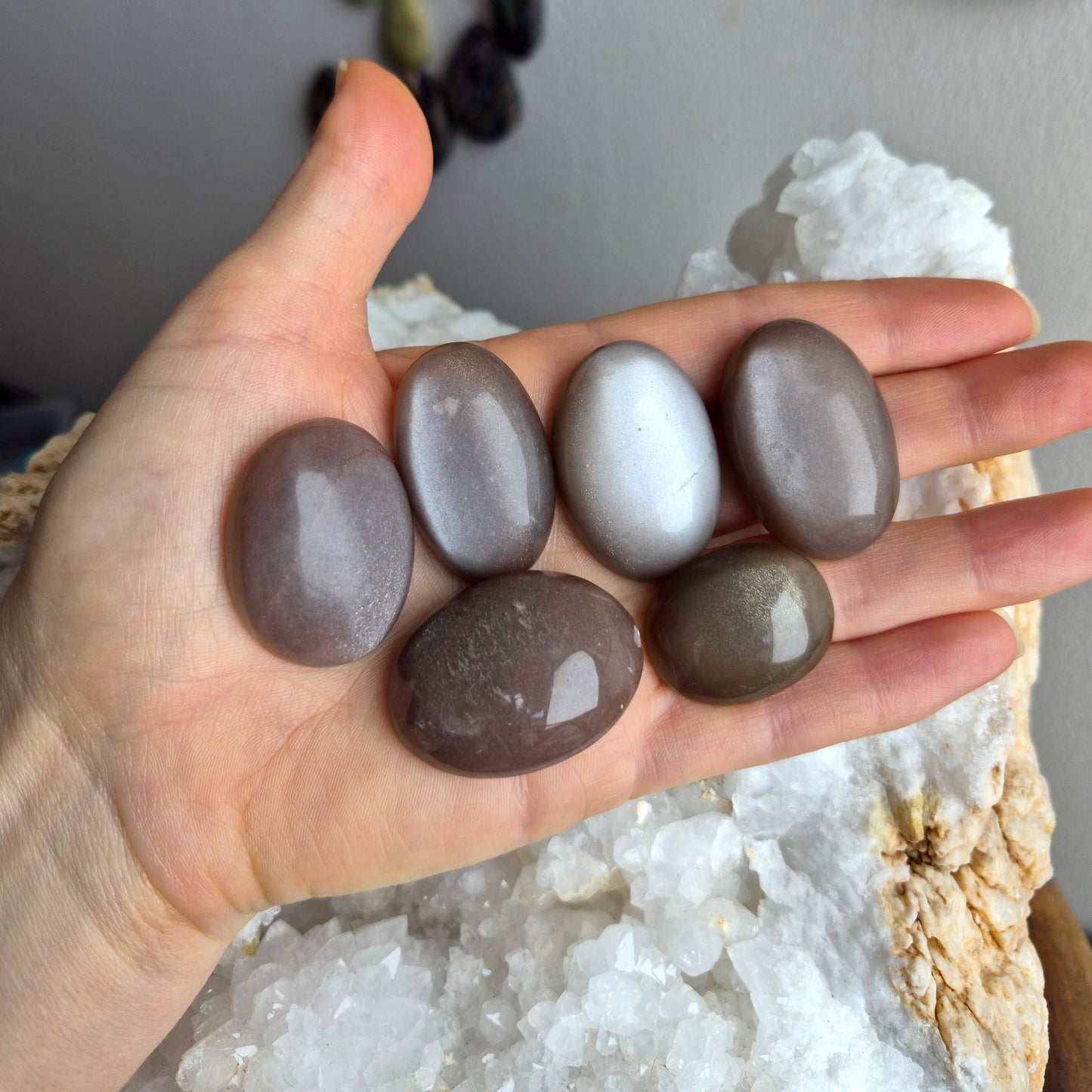 Moonstone - Silver Peach