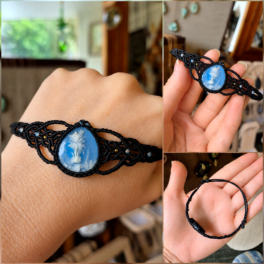 Plumme Agate Adjustable Bracelet