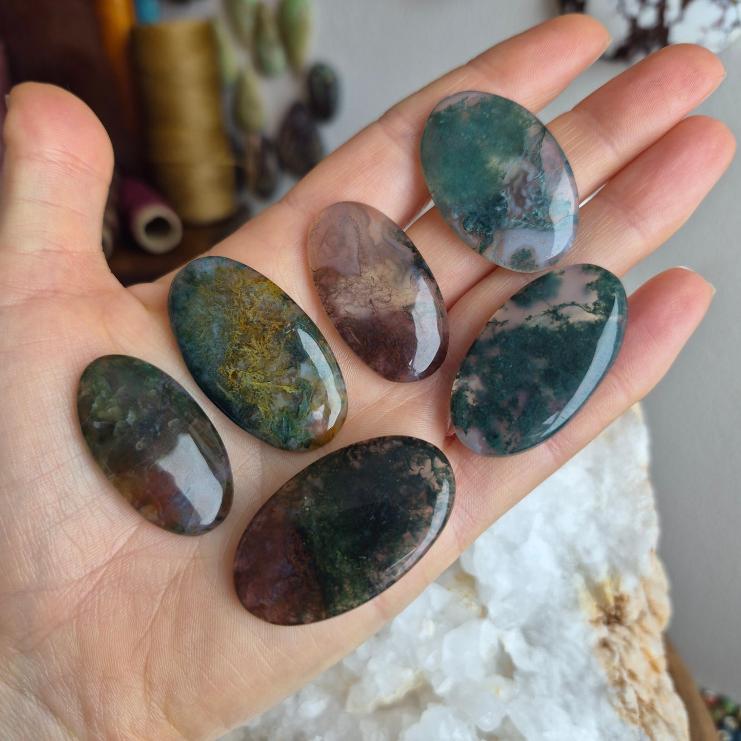 Moss Agate Oval