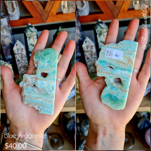 Blue Carribean Calcite Slab