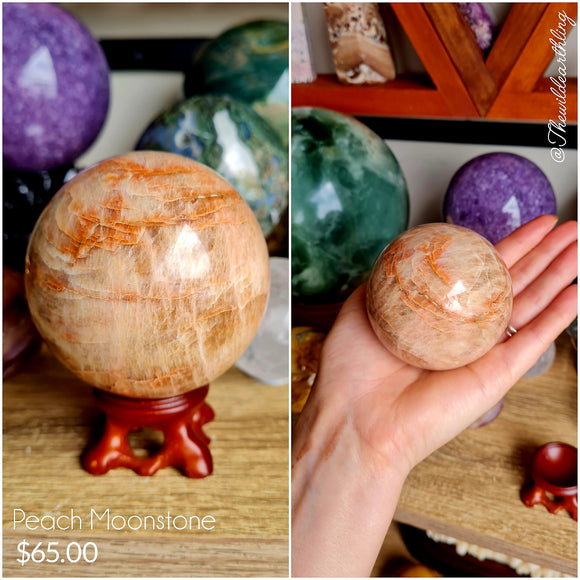 Peach Moonstone 60mm
