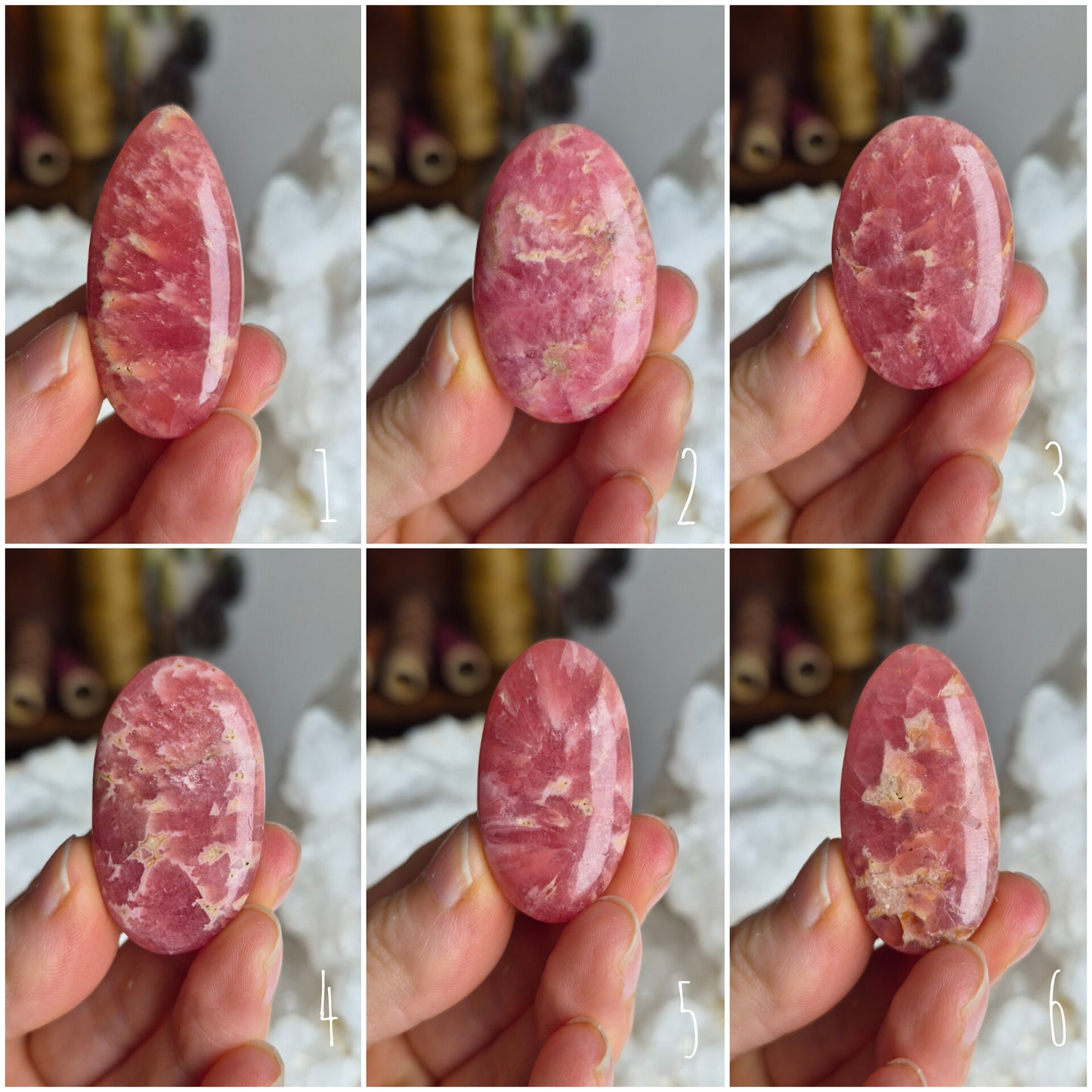 Rhodochrosite Cabochons