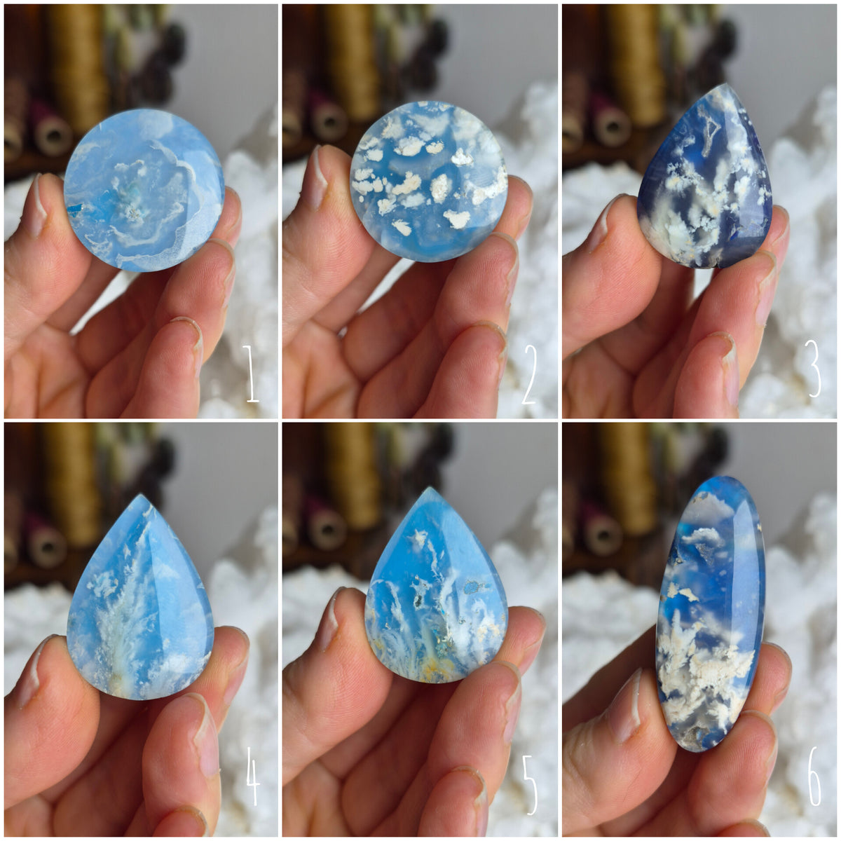 Plumme Agate Doublets