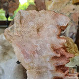 Pink Amethyst Slab on Stand 940g