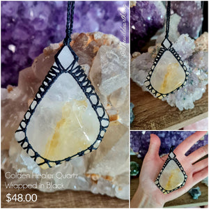 Golden Healer Wrapped in Black