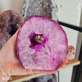 Pink Agate Geode Slab