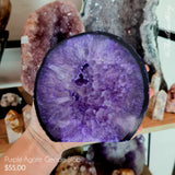 Purple Agate Geode Slab