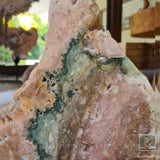 Pink & Green Amethyst Slab on Stand 1.2kg
