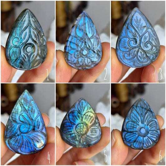 Labradorite Carved