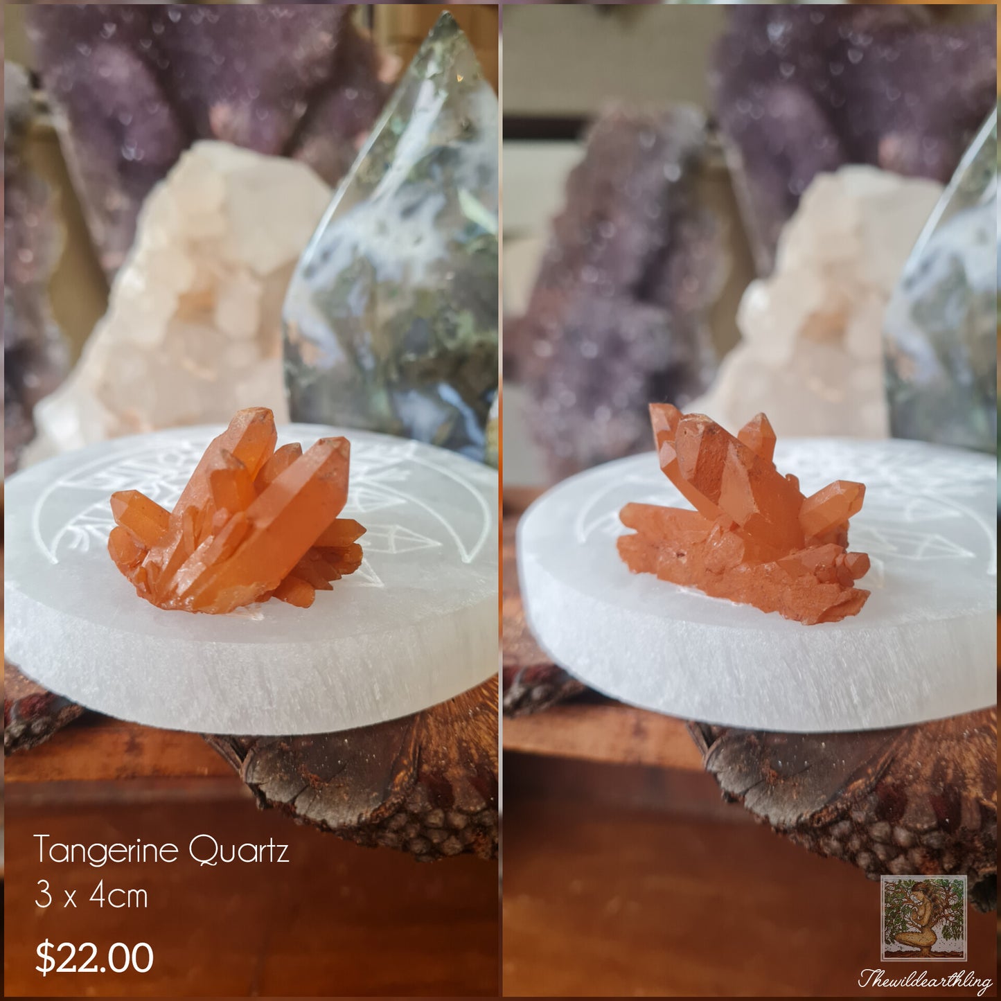 Tangerine Quartz Cluster