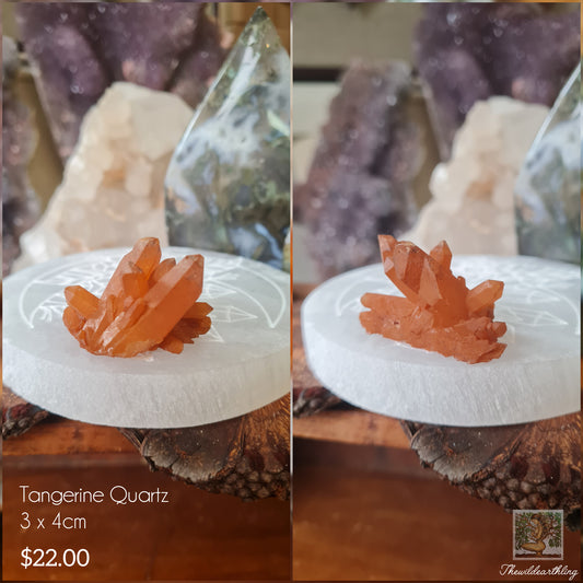 Tangerine Quartz Cluster