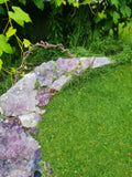 Hand Crafted Giant Amethyst Crystal Moon