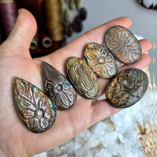 Labradorite Carved