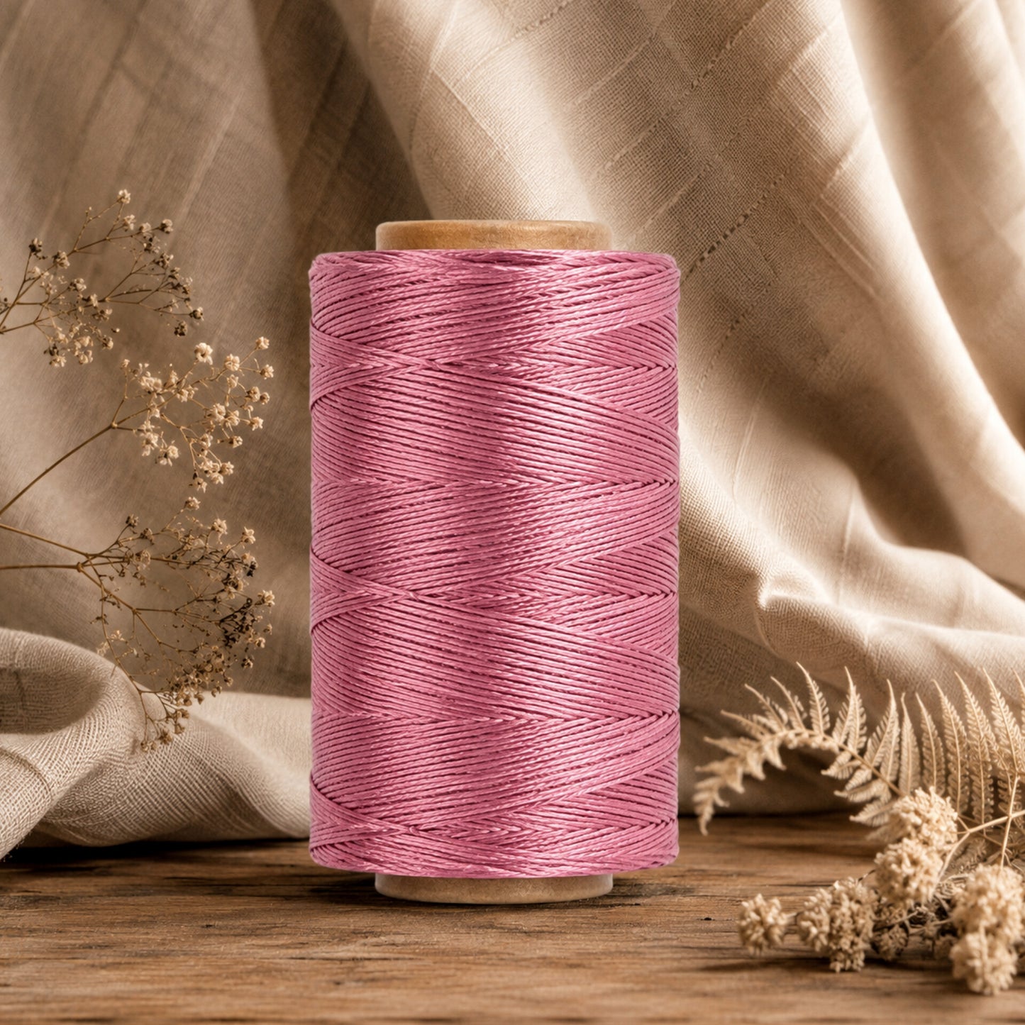 Waxed Polyester Thread Dusty Pink