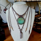 Crysophrase Choker wrapped in Dark Mocca
