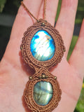 Labradorite Wrapped in Caramel