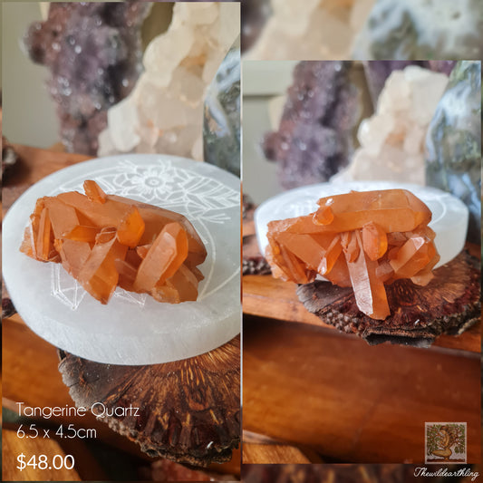 Tangerine Quartz Cluster