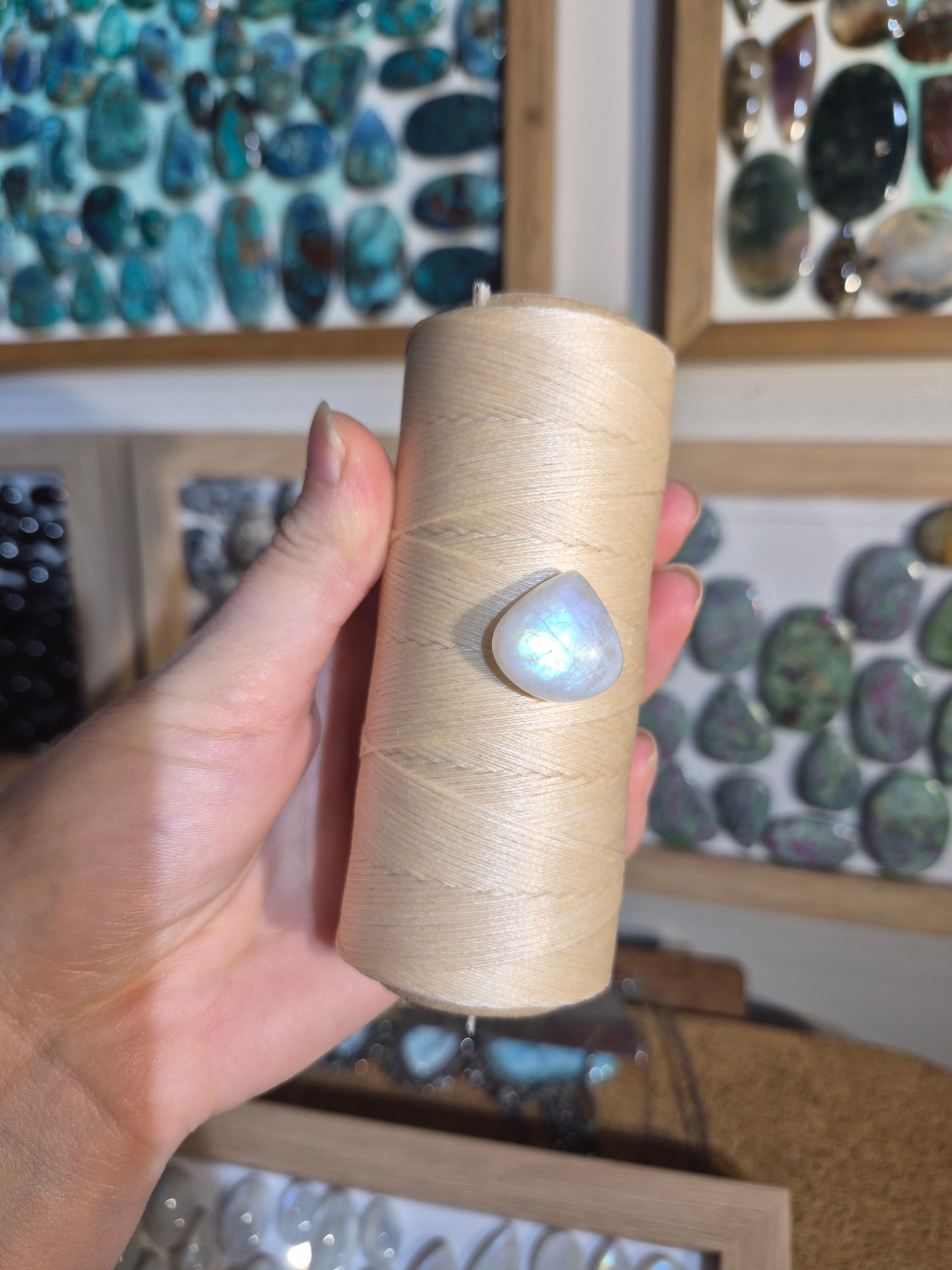 Custom made Rainbow Moonstone for Alliso